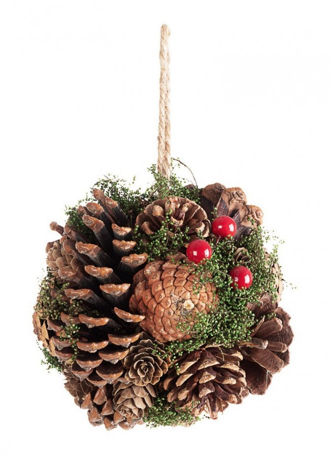 8x Décoration Sphérique Séquoia D140