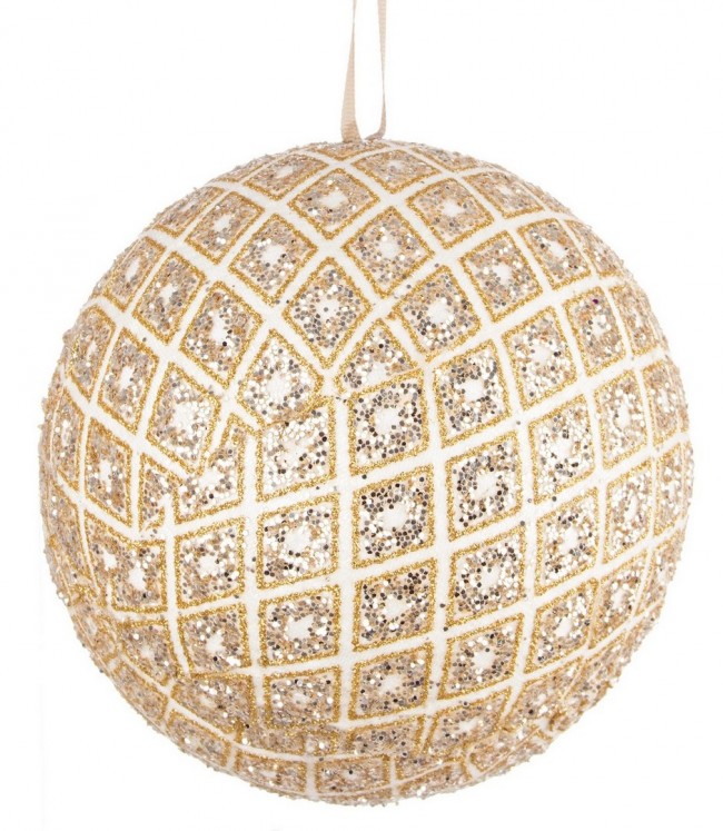 4x Sphère Diamant Or D140