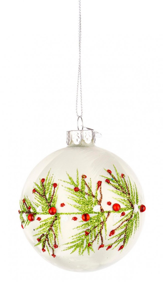 12x Sphère Vt Branche Blanc D80