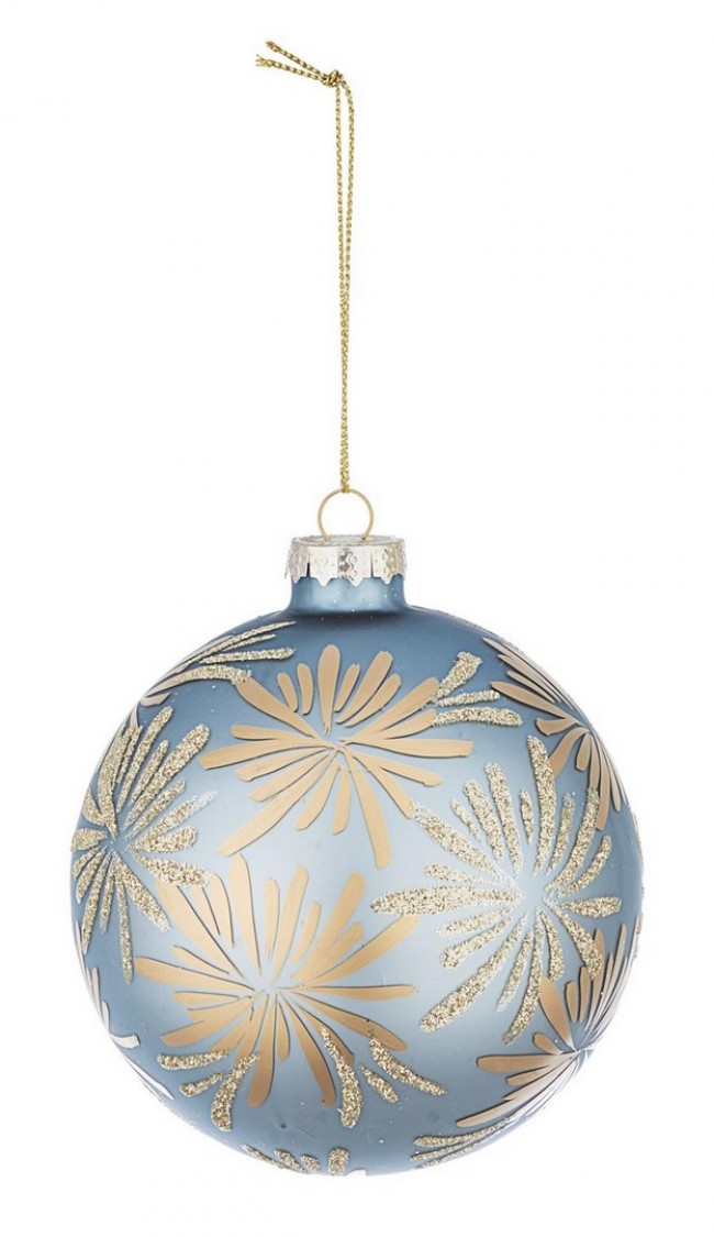 8x Sphère Vt Daisy Bleu-Or D100
