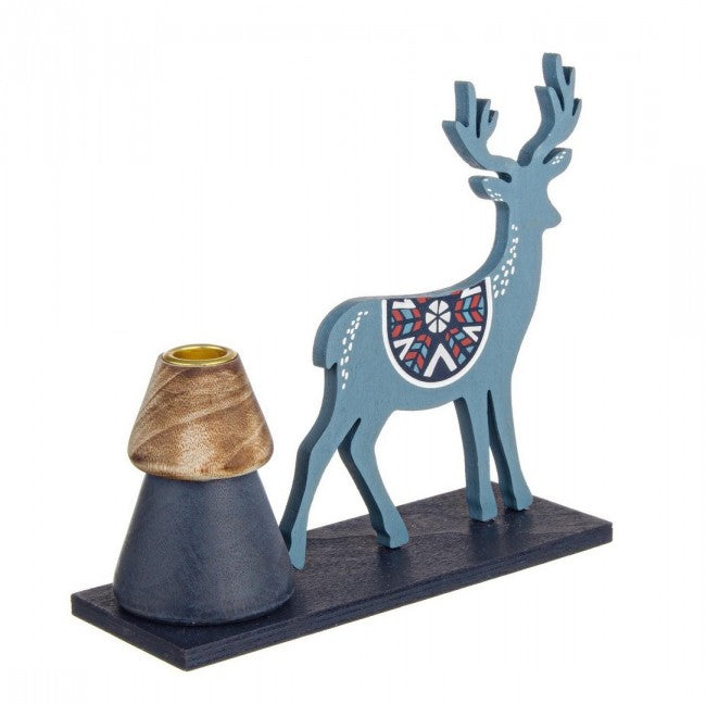 6x bougeoir bleu Noel