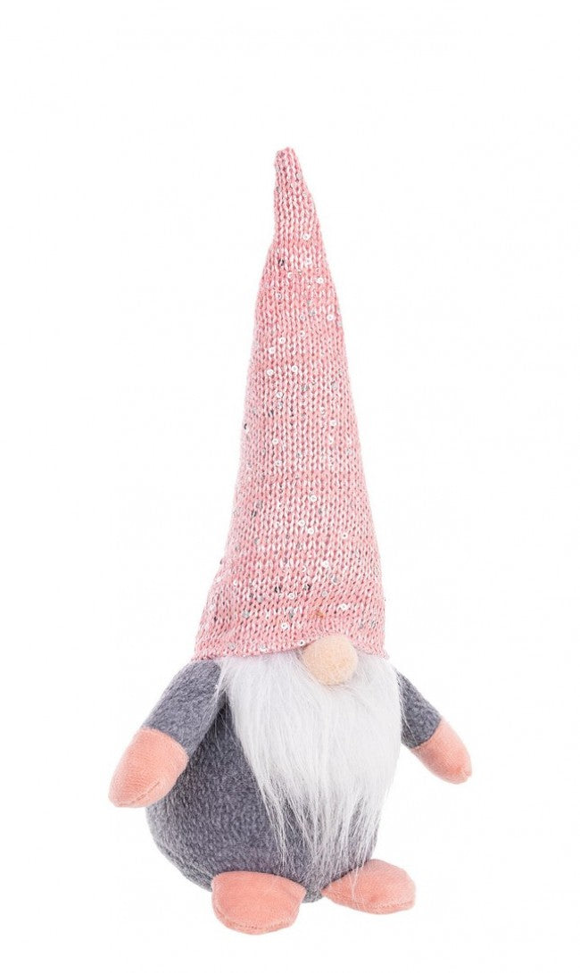 12x Support Père Noël Justine Rose Pailleté L