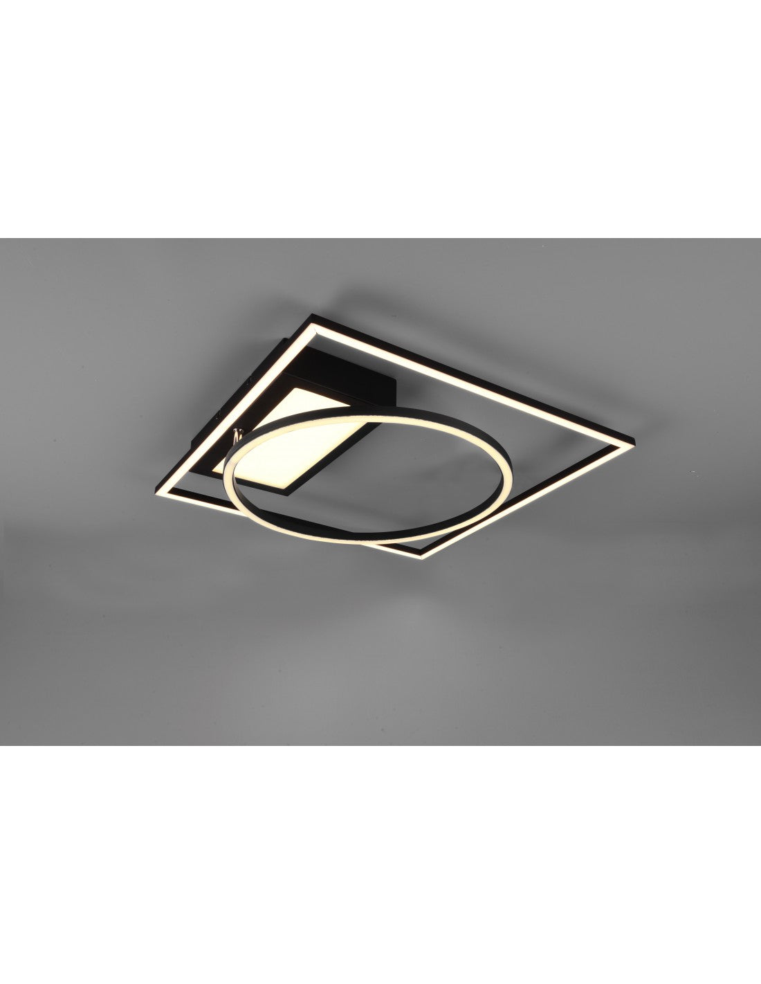 Plafonnier Led Downey 34w Noir L64 cm Dimmable Trio Lighting