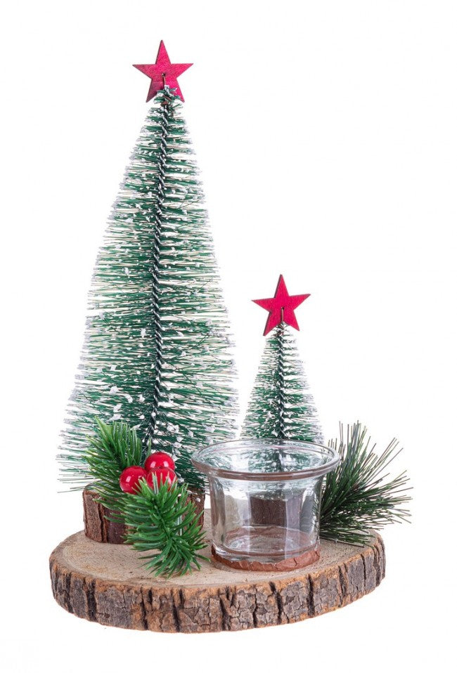 2x Bougeoir 1P Sylvia To Verde D12X24H