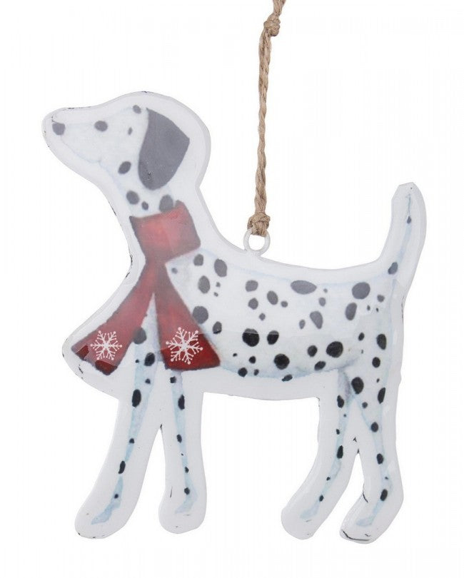 12x Pendentif chien dalmatien rose