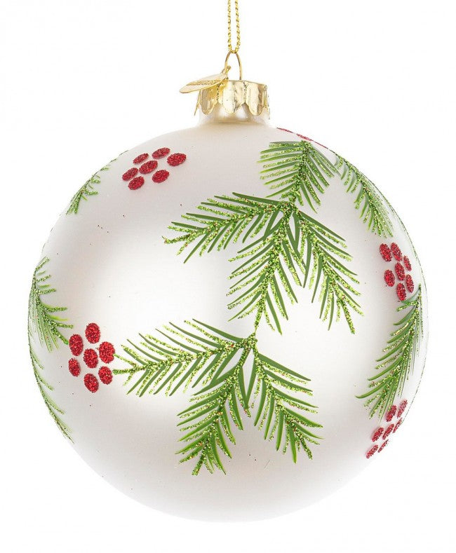 8x Sphère Vt Arbres Blanc D100