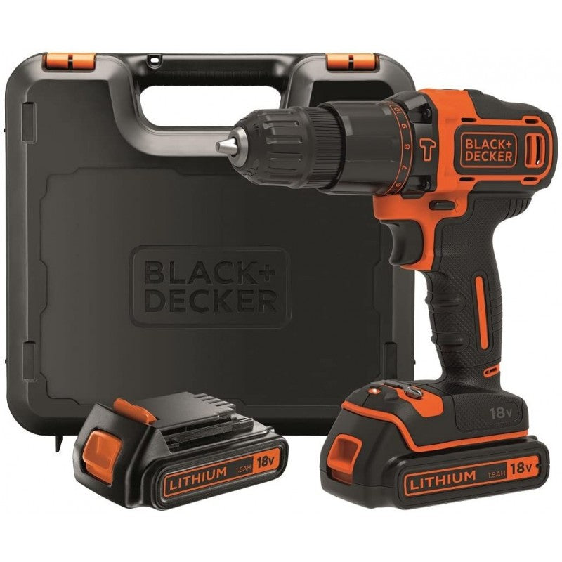 Perceuse à percussion/tournevis Black and Decker 18 V-1,5 Ah