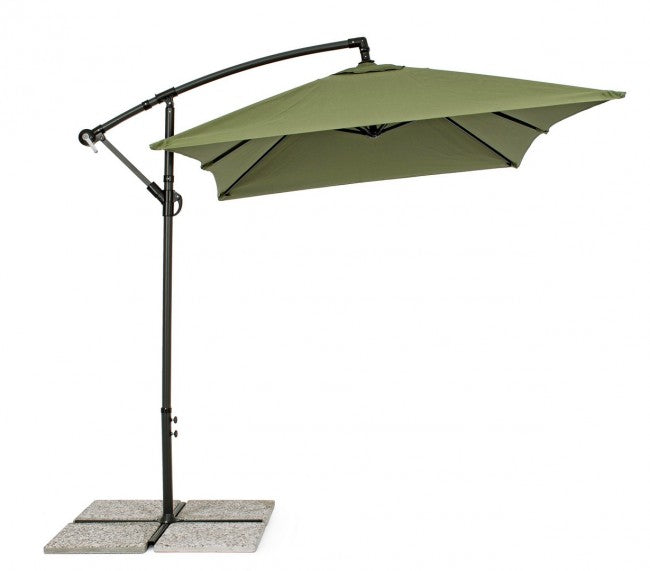 Parapluie à bras Texas 2x3 cm anthracite-olive