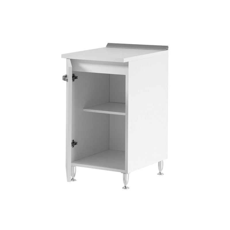 Meuble de cuisine Frêne Blanc 1 porte 40x50xH 85 cm