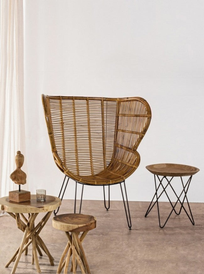 Table basse en bois cm. 56x56