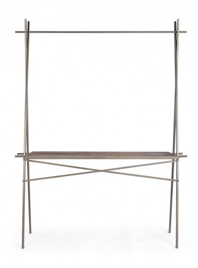 Table vitrine industrielle rectangulaire 98h cm