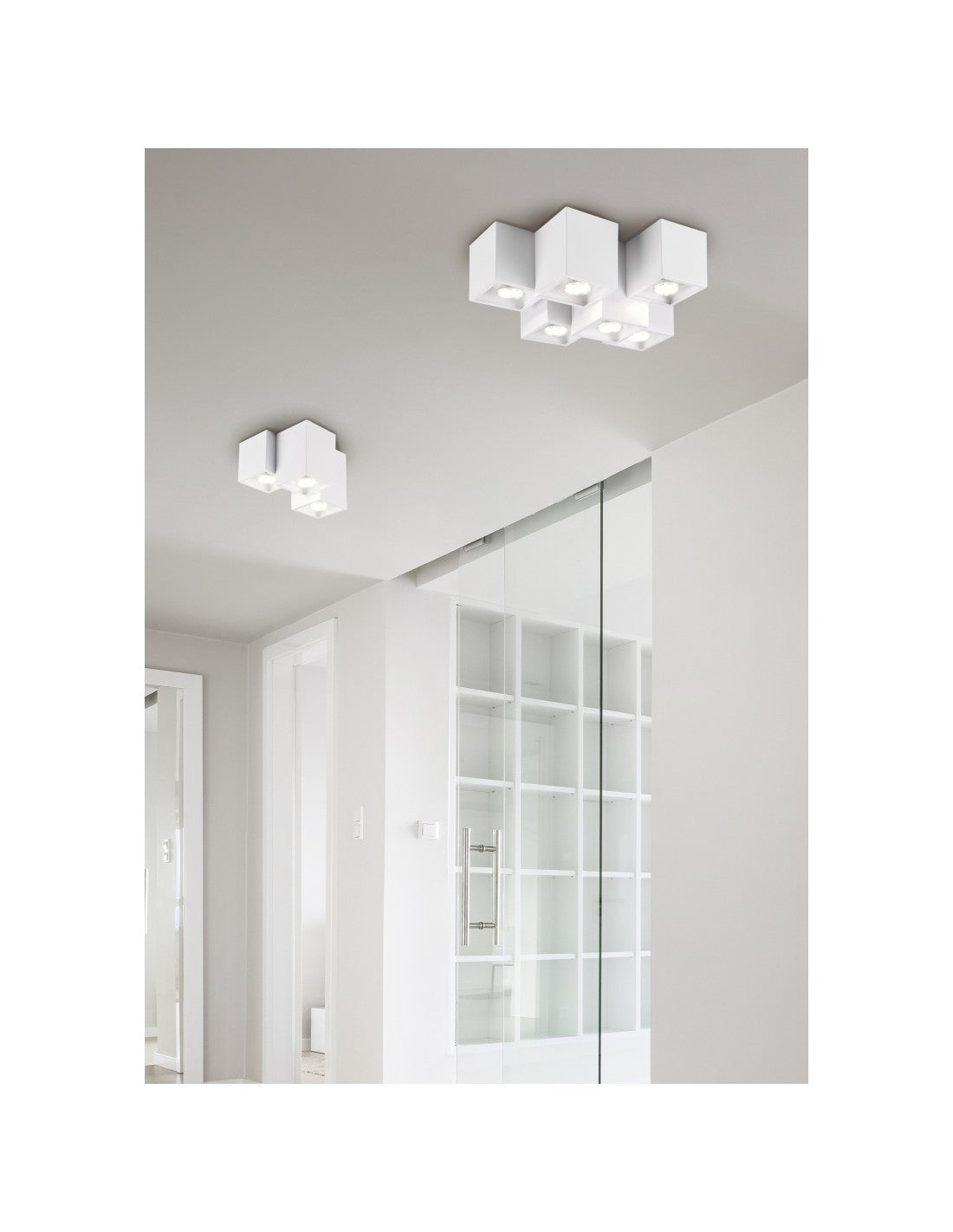 Plafonnier 3 Cubes GU10 Fernando Blanc Mat Trio Lighting