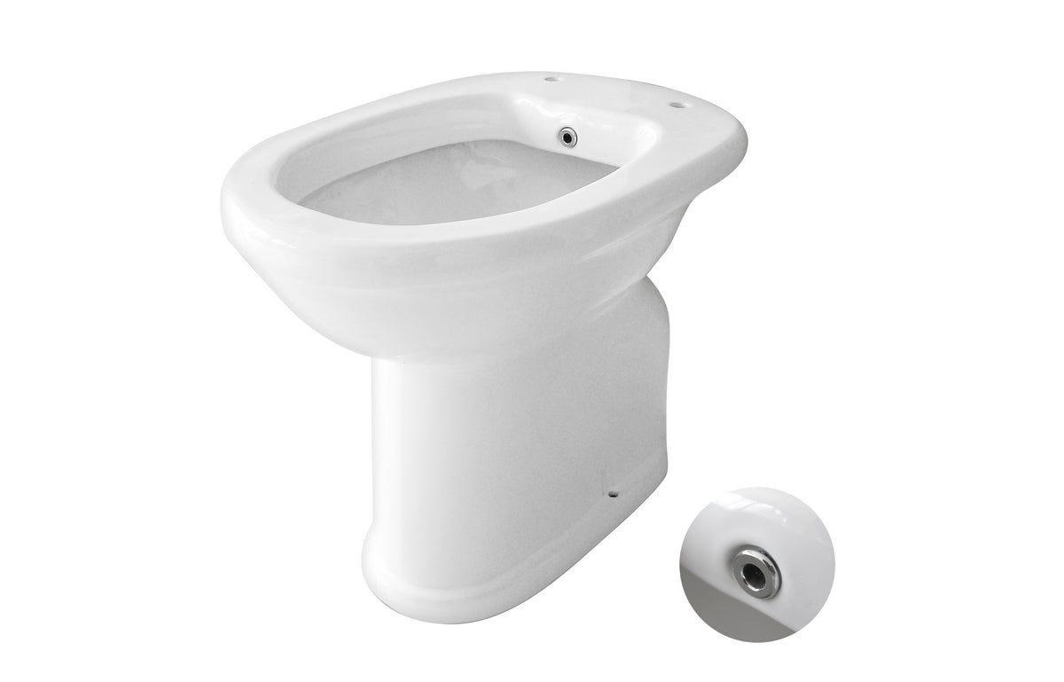 WC/bidet pour personnes âgées avec bec et évacuation murale
