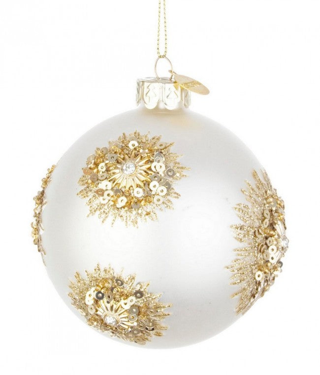 12x Sphère Vt Fée Blanc D80