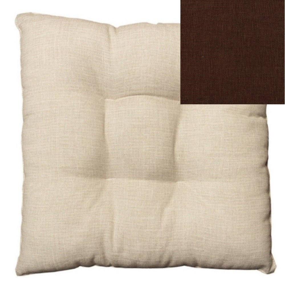 Housse de chaise bordée de fibre marron