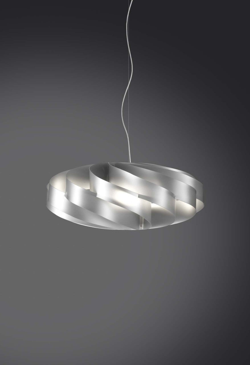 Lustre suspendu une lumière Argent 50x50xH22cm