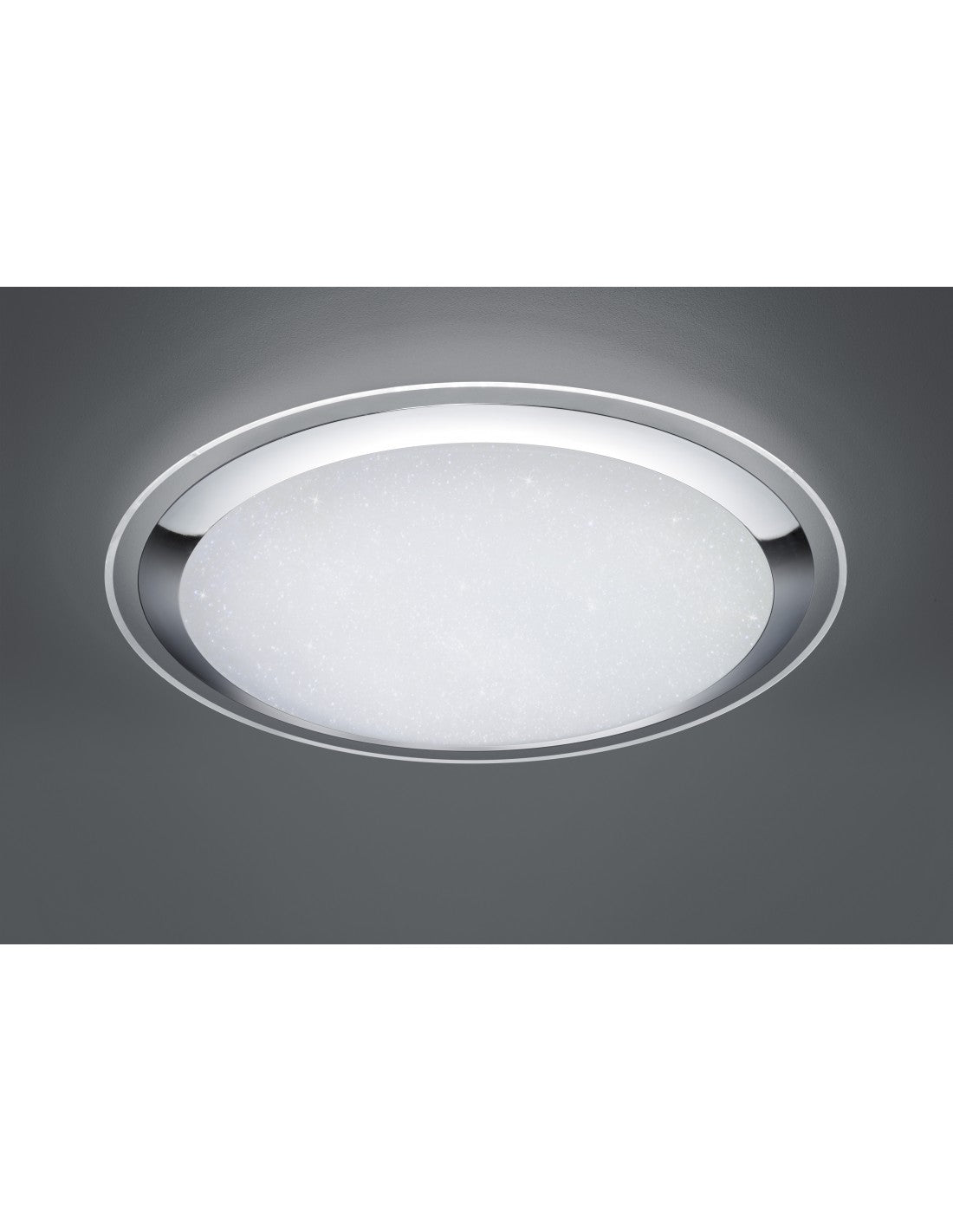 Grand plafonnier LED Dimmer Miko Glitter Ø85 cm Trio Lighting