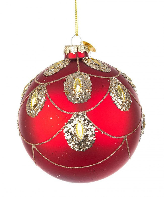 8x Sphère Vt Decorum Rouge D100