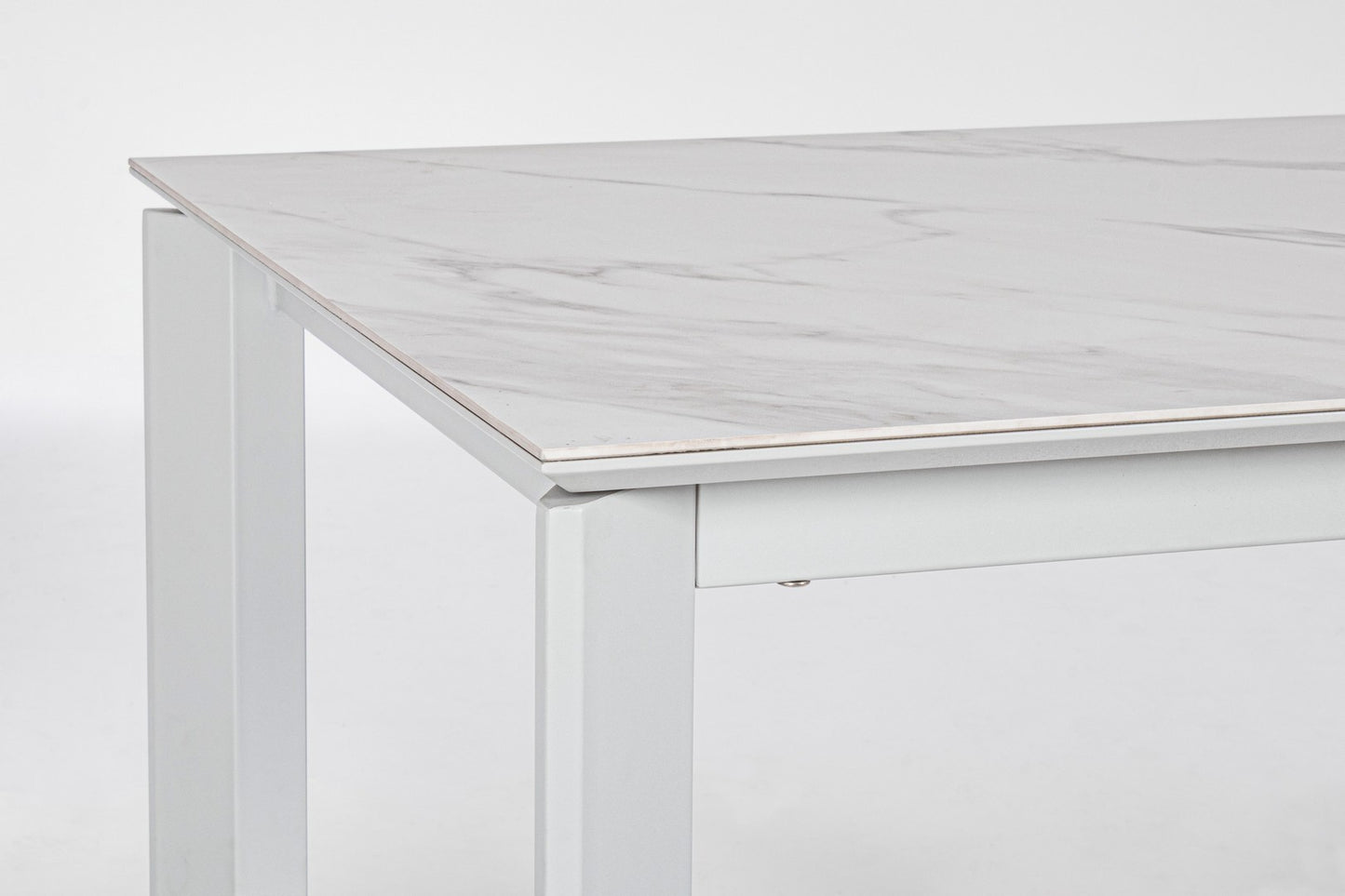 Table extensible Briva blanc gris