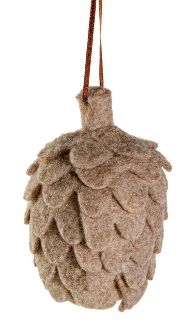 12x Pendentif cône en feutre S