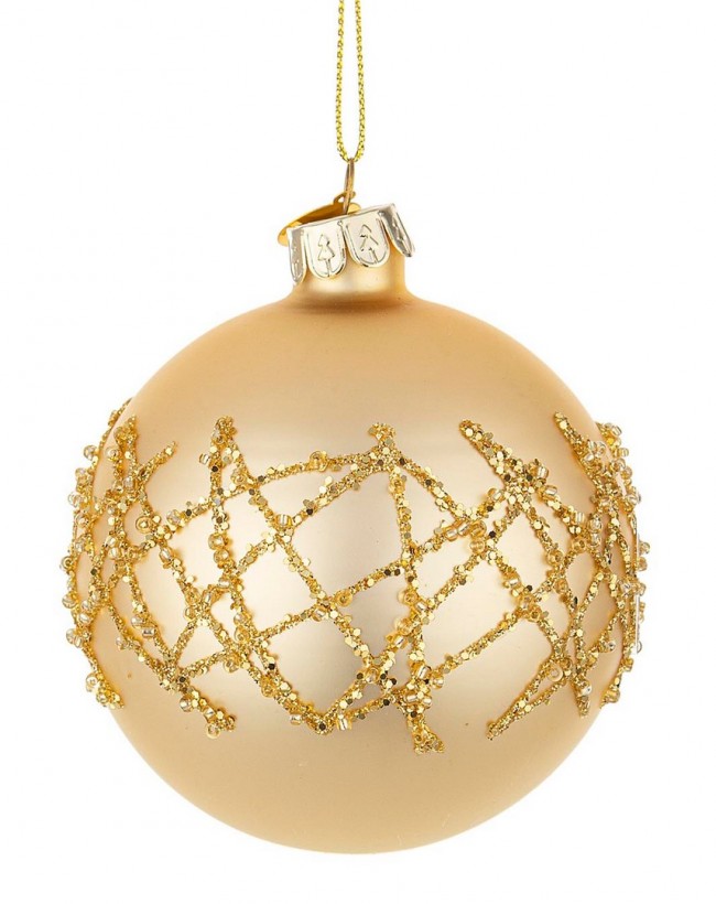 12x Sphère Vt Embellish Champagne D80