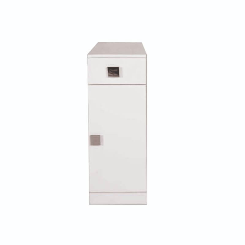 Meuble de salle de bain polyvalent Blanca avec porte et tiroir 30x32x78 mélèze blanc