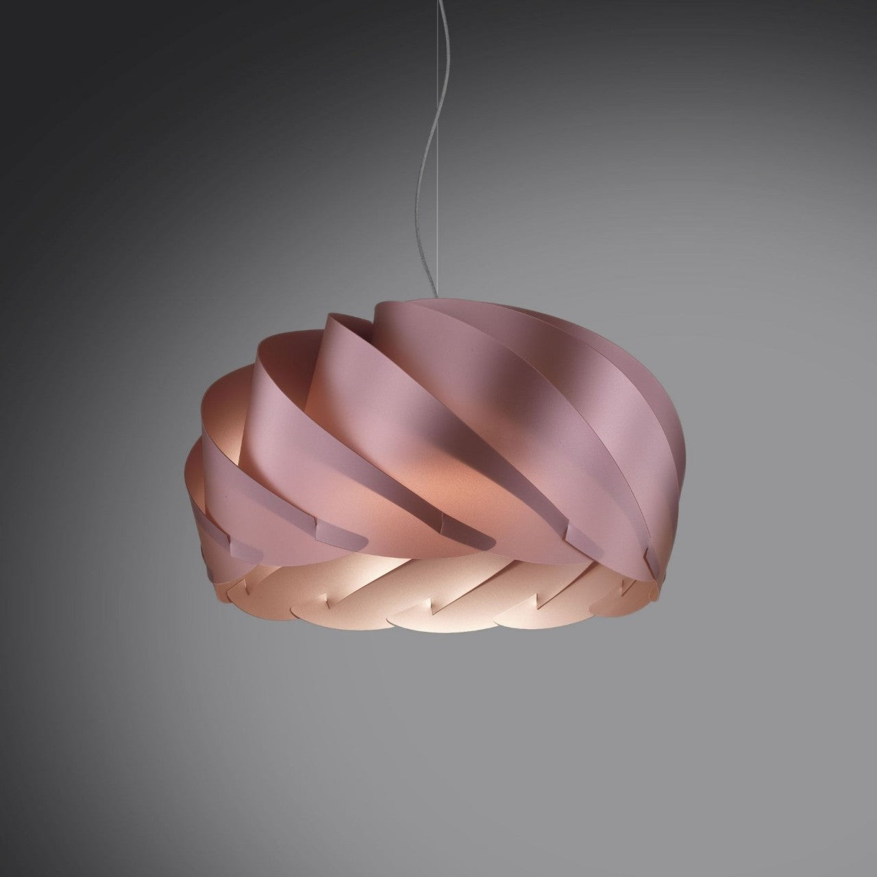 Suspension en métal rose en métal chromé Cm. 55x35h