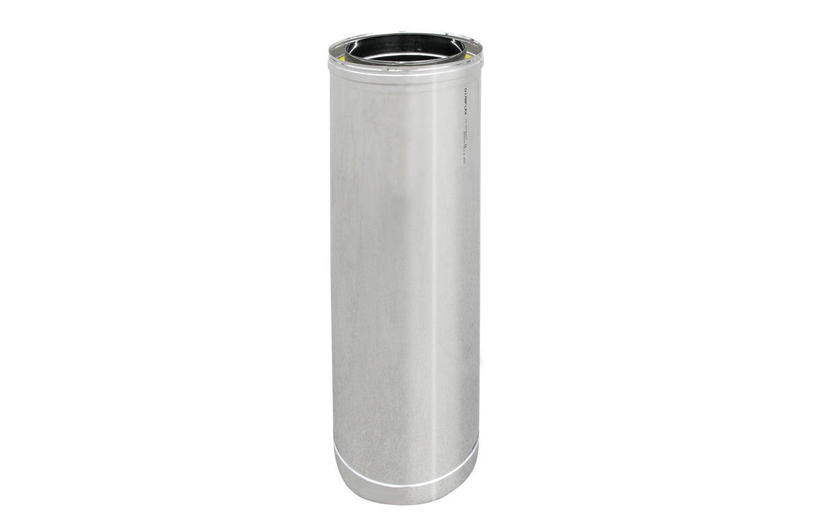 Tube inox 316L double paroi - 1 mètre - Diamètre intérieur 150 - Diamètre extérieur 200