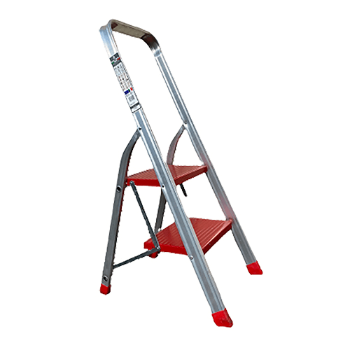 Tabouret Teos en aluminium - 2 marches