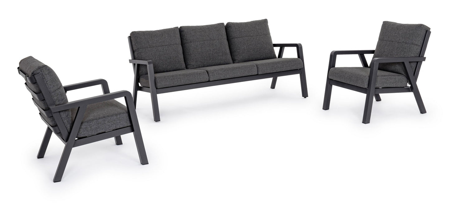 Salon de jardin Truman anthracite