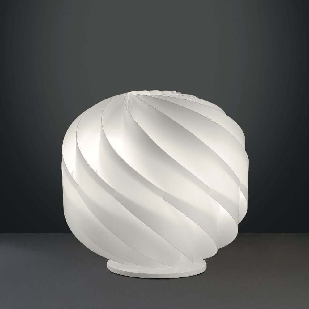 Lampe de table en plastique blanc LAP Cm. 25 x 24 heures