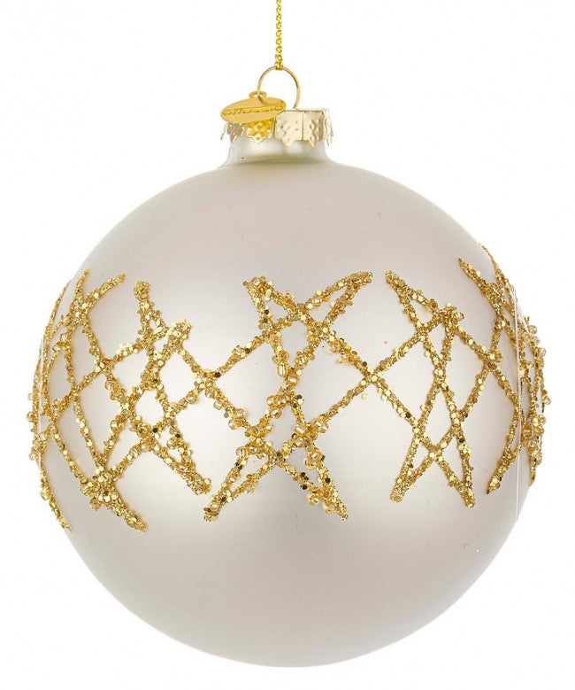 8x Sphère Vt Embellish Blanc D100