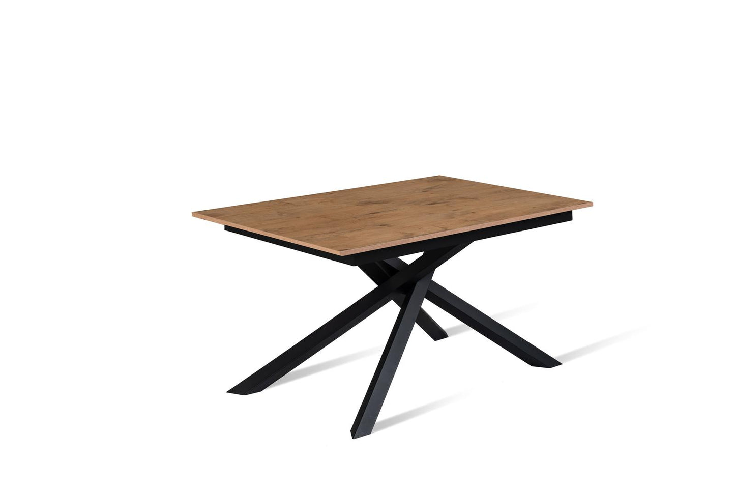 Table extensible gris - béton noir 90 cm x 140- 190 cm H. 76 cm