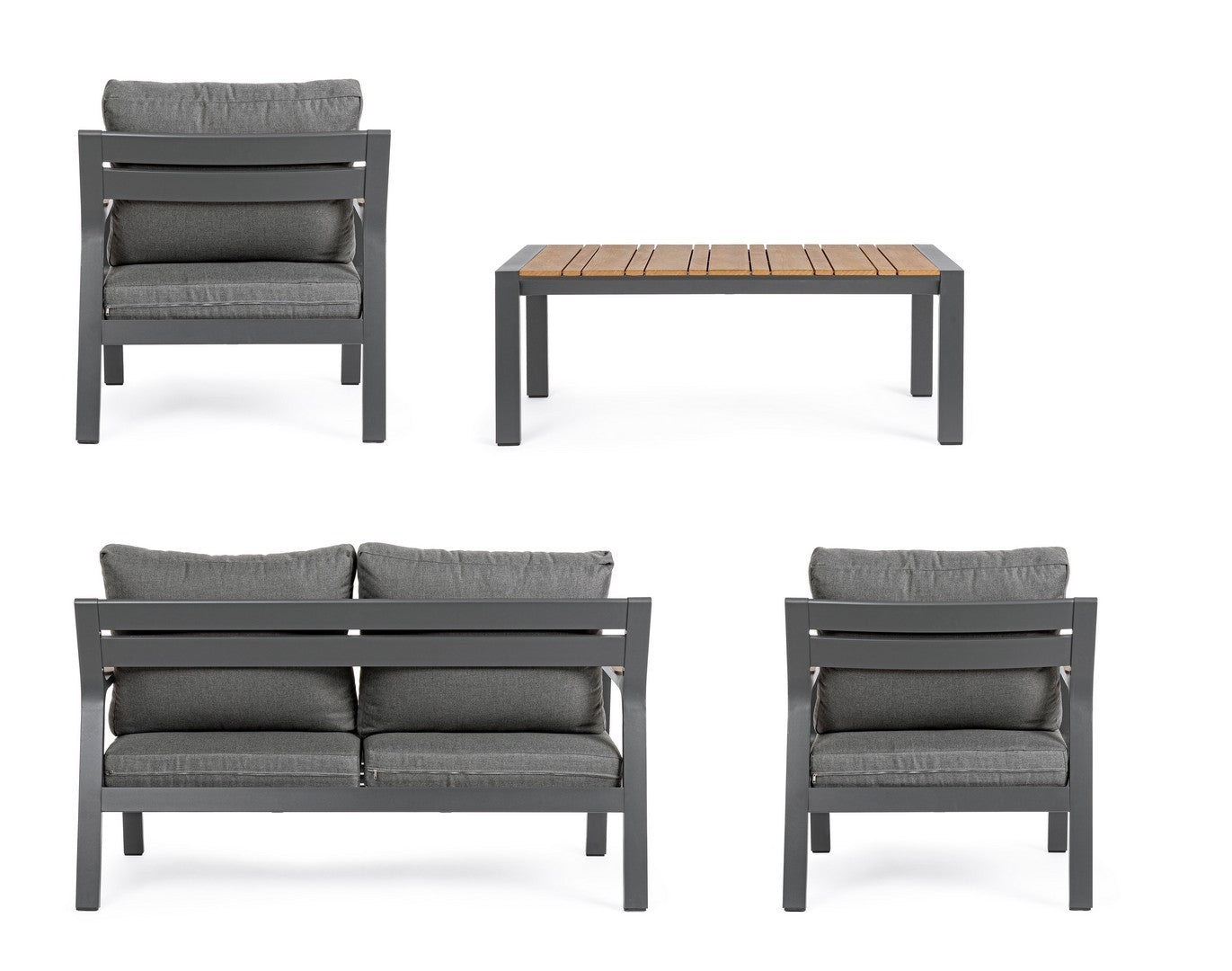 Salon de jardin Ernst anthracite