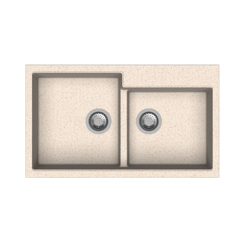 Évier Tip Toe N200 2 cuves en avoine