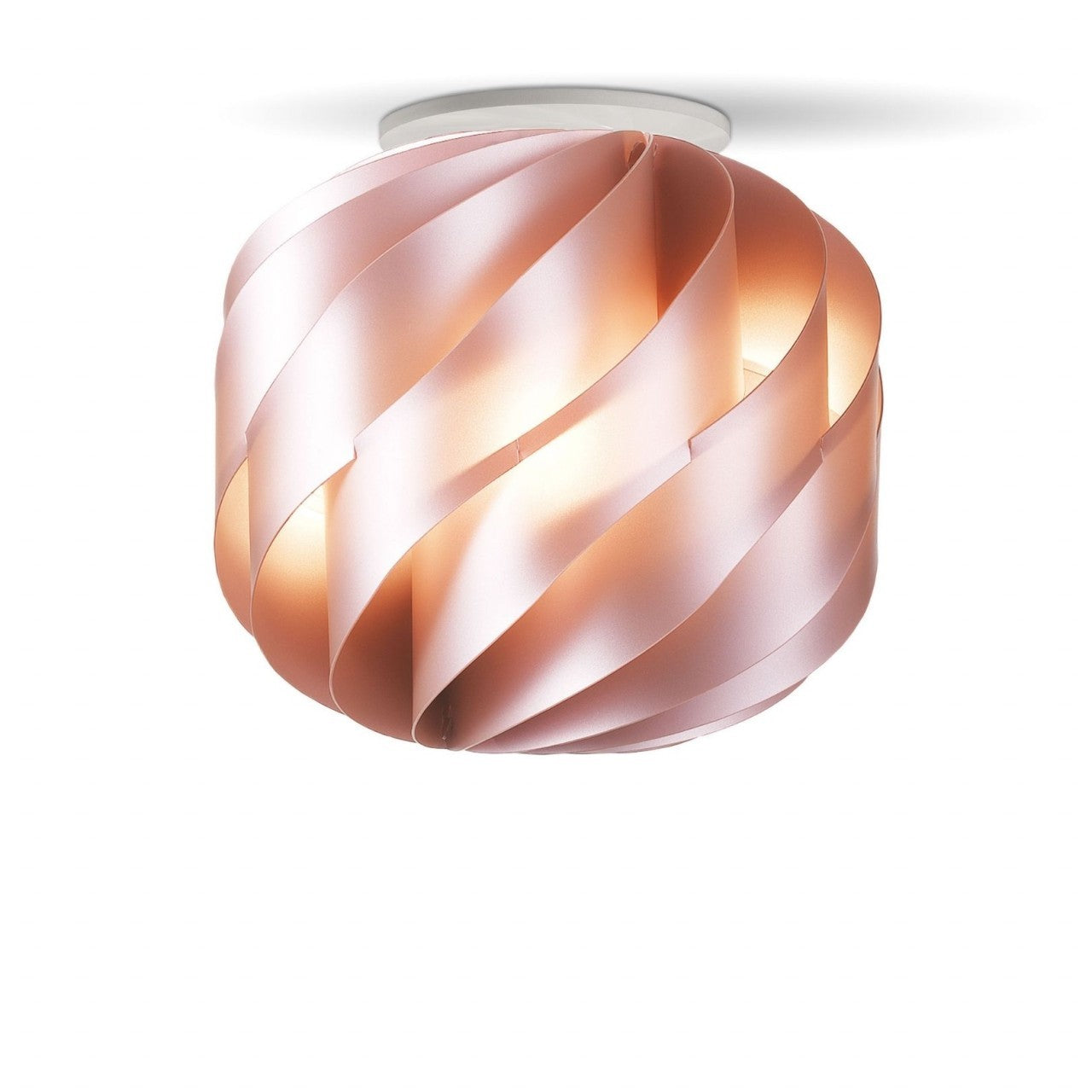 Plafonnier en métal rose cm. 25x24h