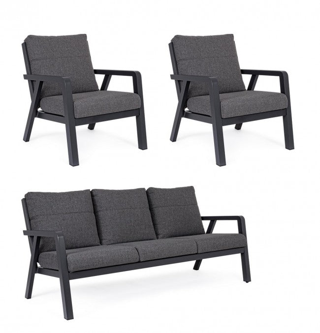 Salon de jardin Truman anthracite