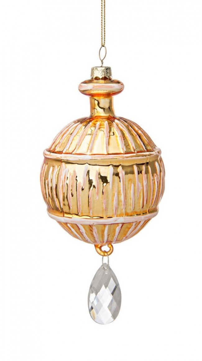 6x Pendentif Bijou Vt Orange