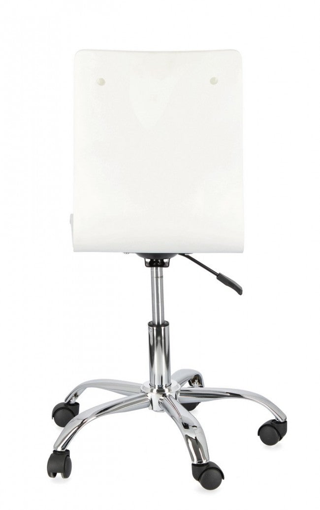 Chaise de bureau en acier simili cuir Young Paris 42,5 x 40 x 87 cm