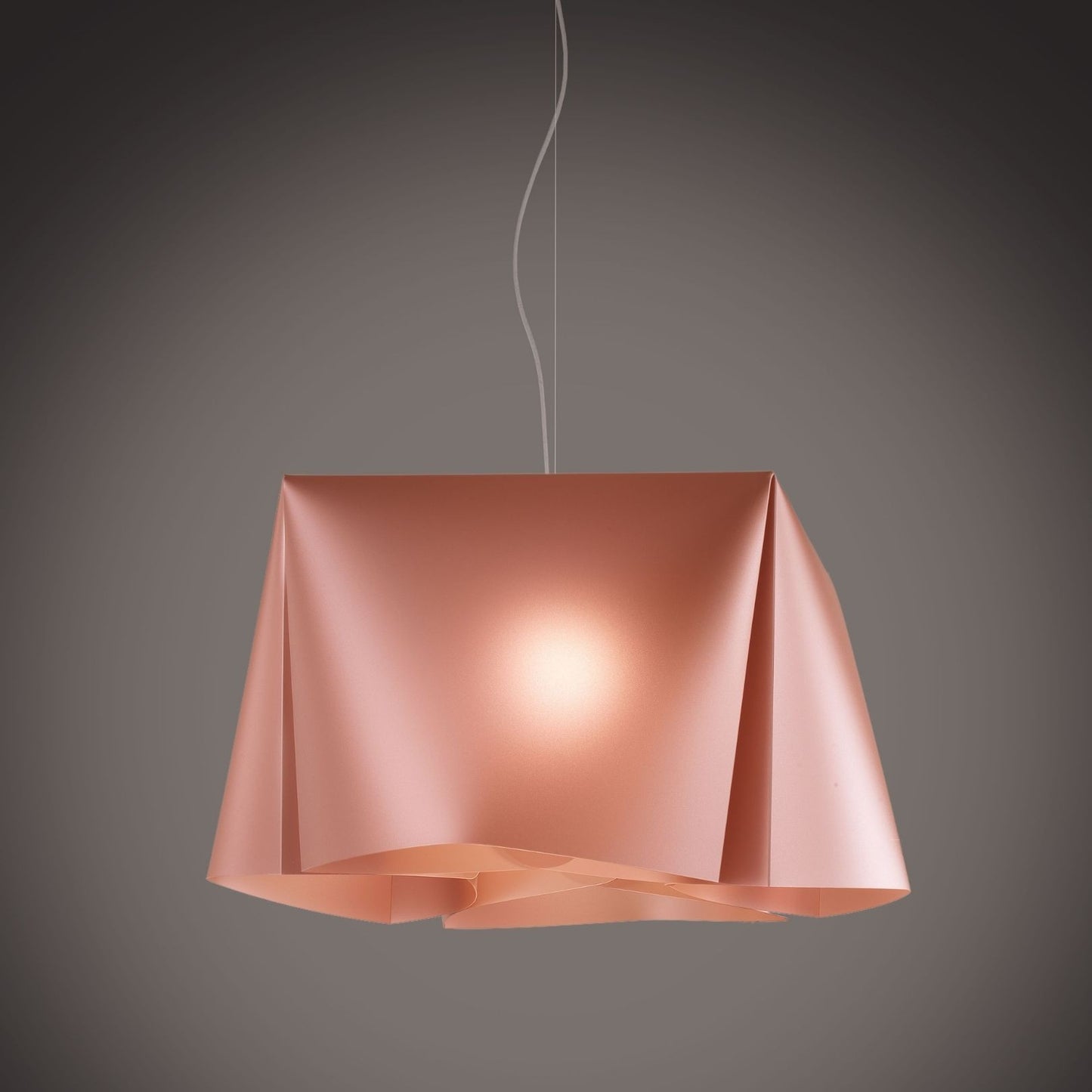 Suspension en cuivre en métal chromé Cm. 45x21h