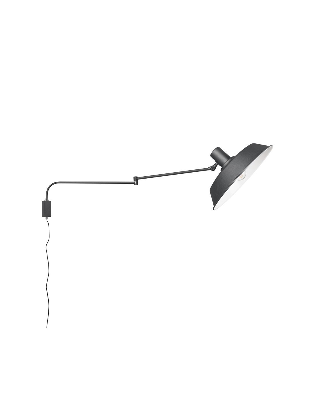 Applique 1xE27 Boler Noir Orientable L35 cm Trio Lighting