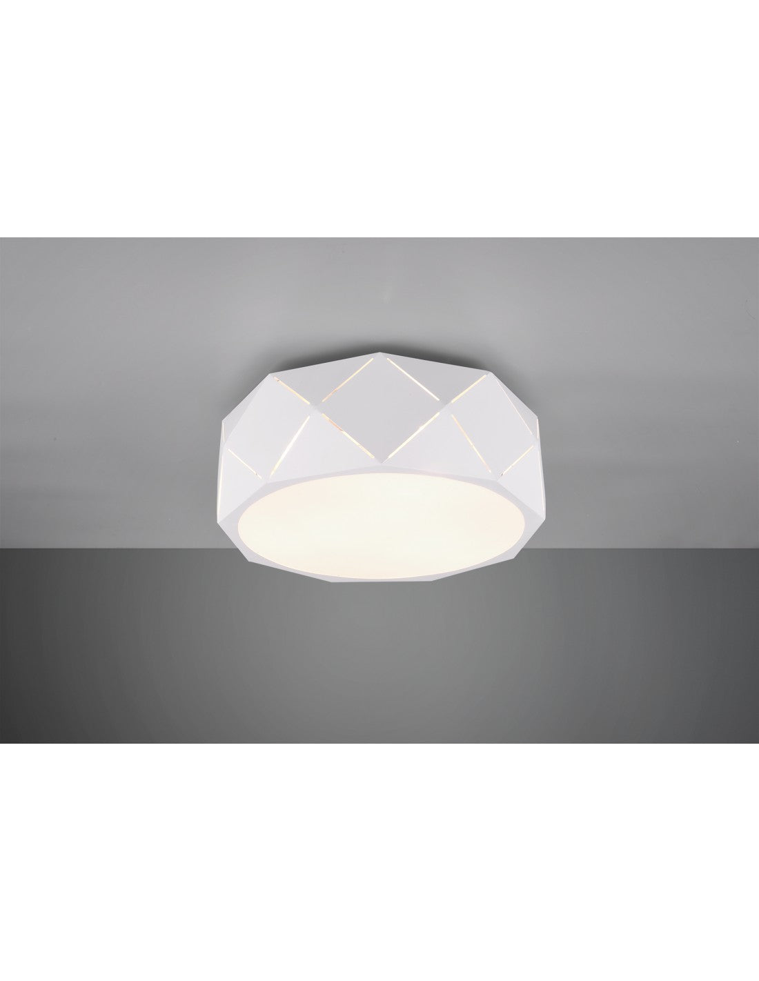 Plafonnier 3xE27 Zandor Blanc Ø40 cm Trio Lighting