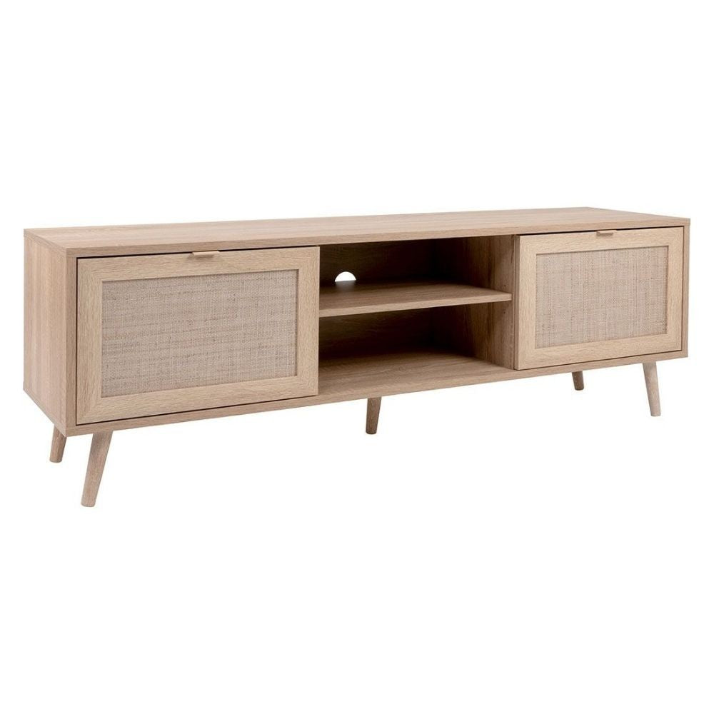 Meuble TV Bali 56A avec 2 portes effet osier