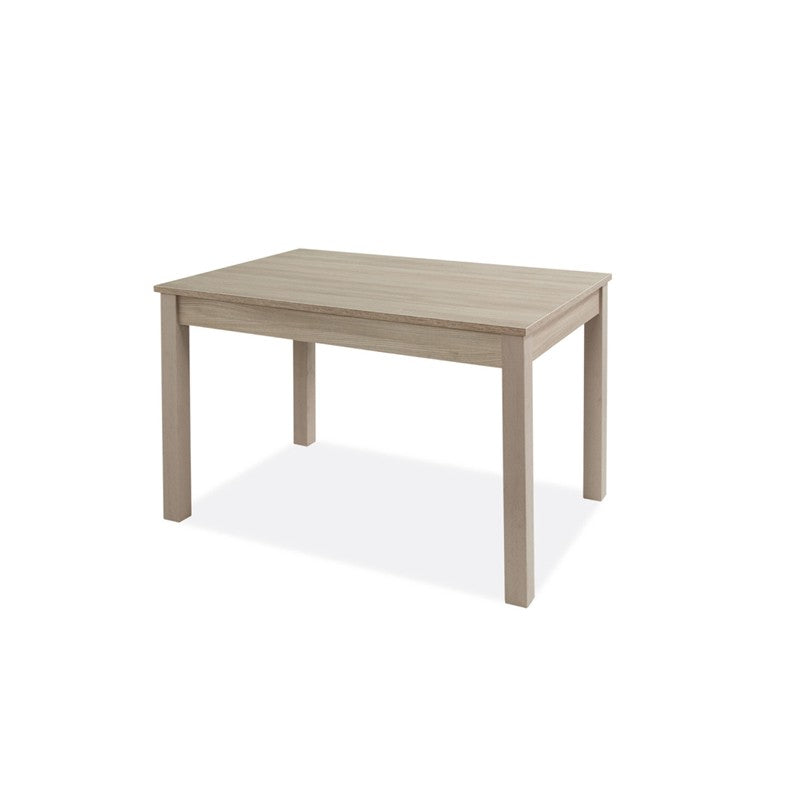Table à manger extensible Olmo entièrement en bois mélaminé 85x140-180 cm