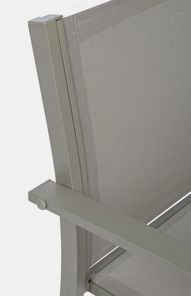 Salon de jardin composé de 3 salons en métal gris tourterelle Auri