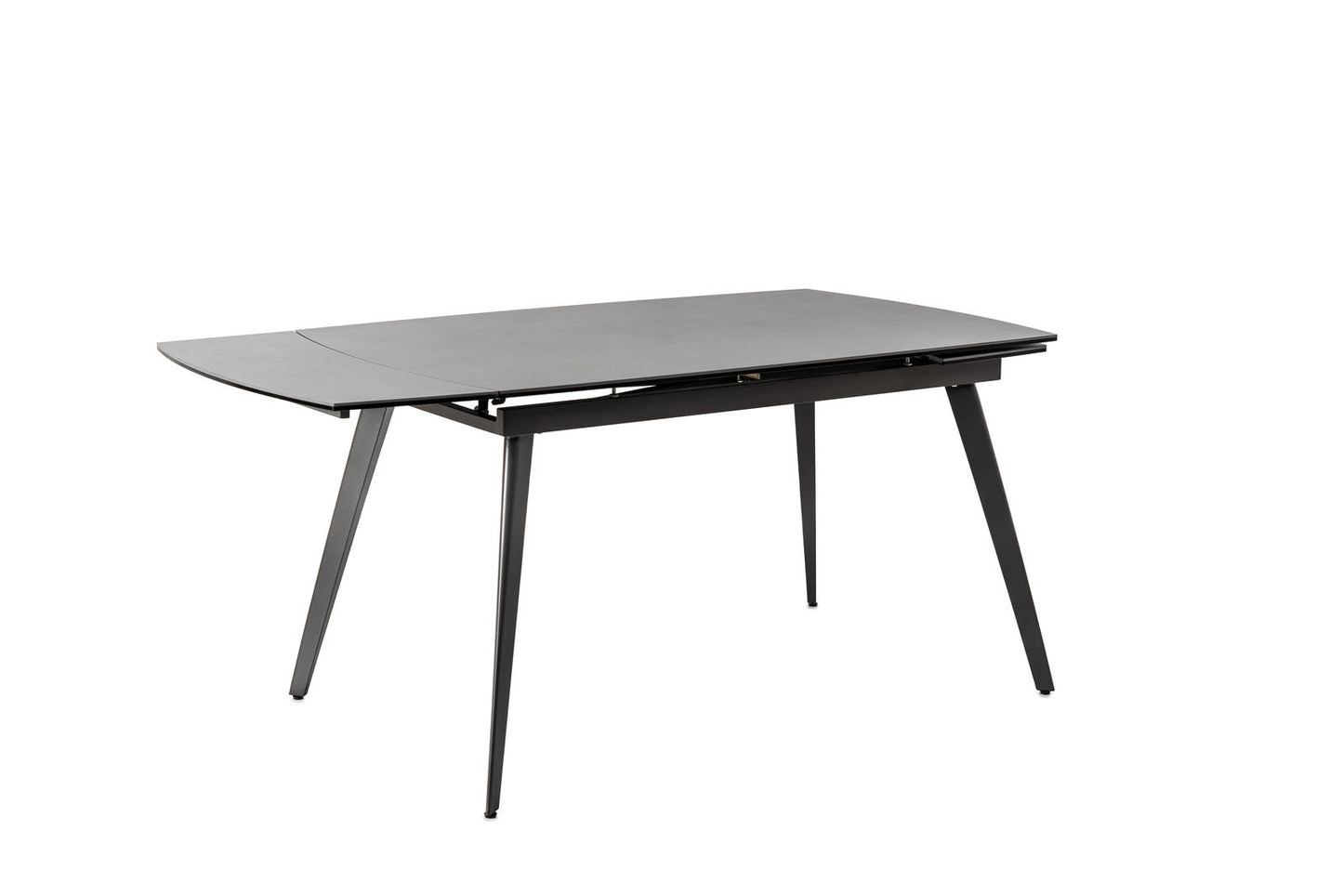 Table extensible avec plateau en céramique gris anthracite 140/170/200x90x76h cm
