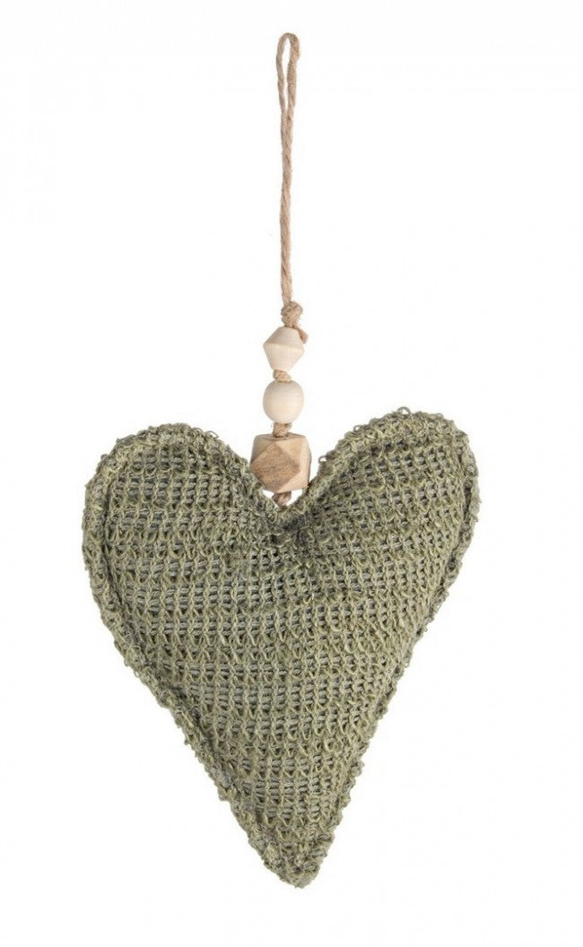 12x pendentif coeur vert Nora