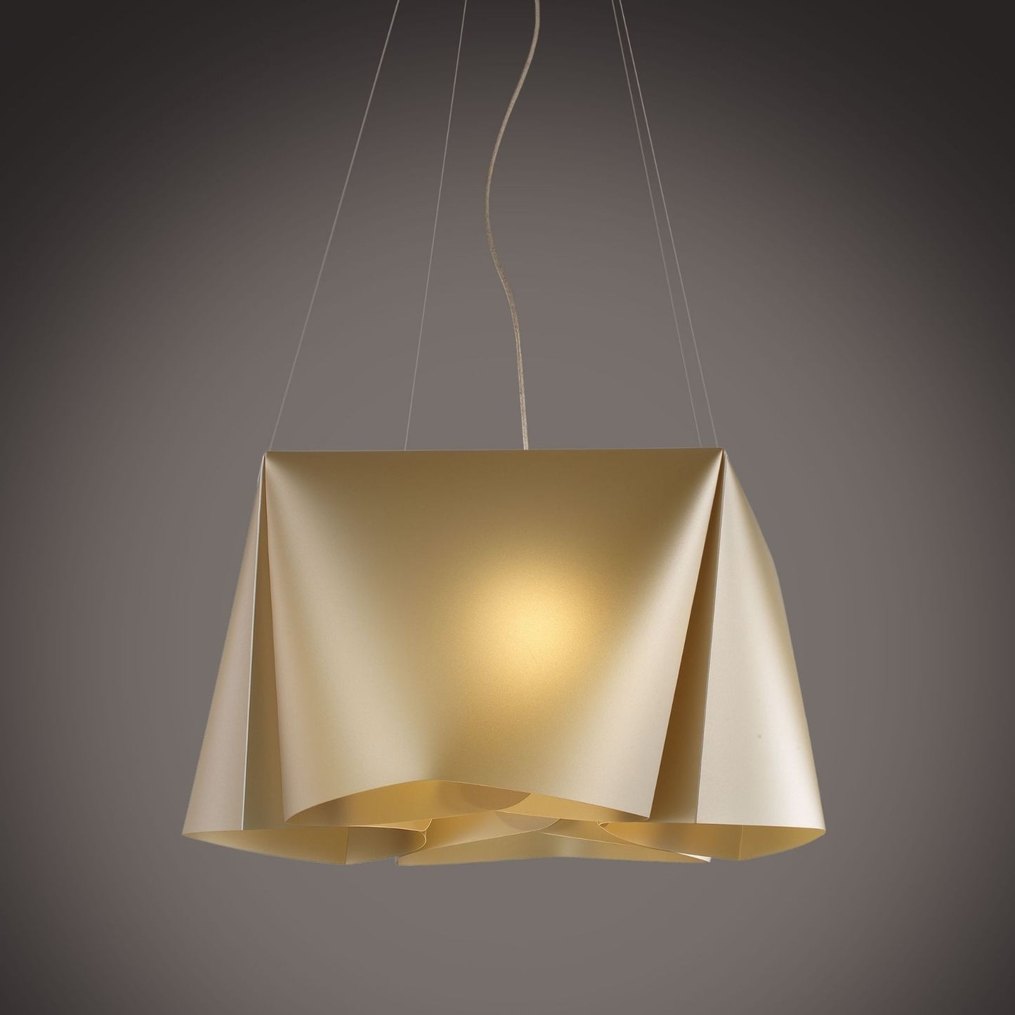 Suspension New Gold en métal chromé cm. 59 x 31h