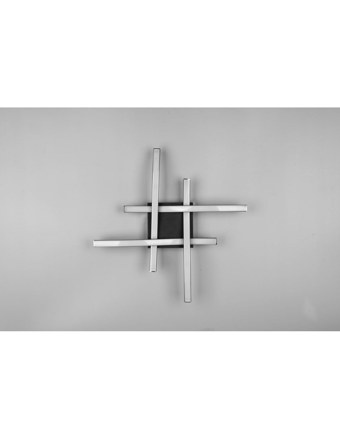 Plafonnier Moderne Route Noir 4 Tiges LED 4000k Trio Lighting