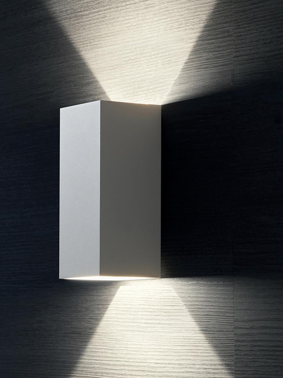 Applique murale 6W+6W LED 4000K ligne tour graphite